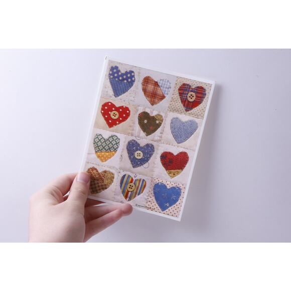 Love, Hearts, Patchwork, Friendship, Sticker Sheet, Hallmark, Craft, Decor, Card - Picture 1 of 1